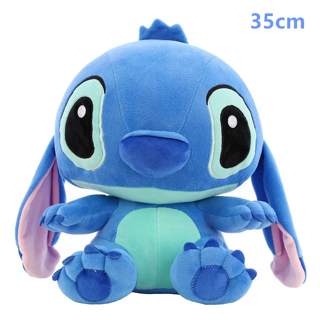 35cm nlue 80 см; 45 см известные детские игрушки Kawaii Ститч плюшевые игрушки куклы аниме Лило и Стич милые шовные игрушки для детей подарок на день рождения - Цвет: 35cm nlue