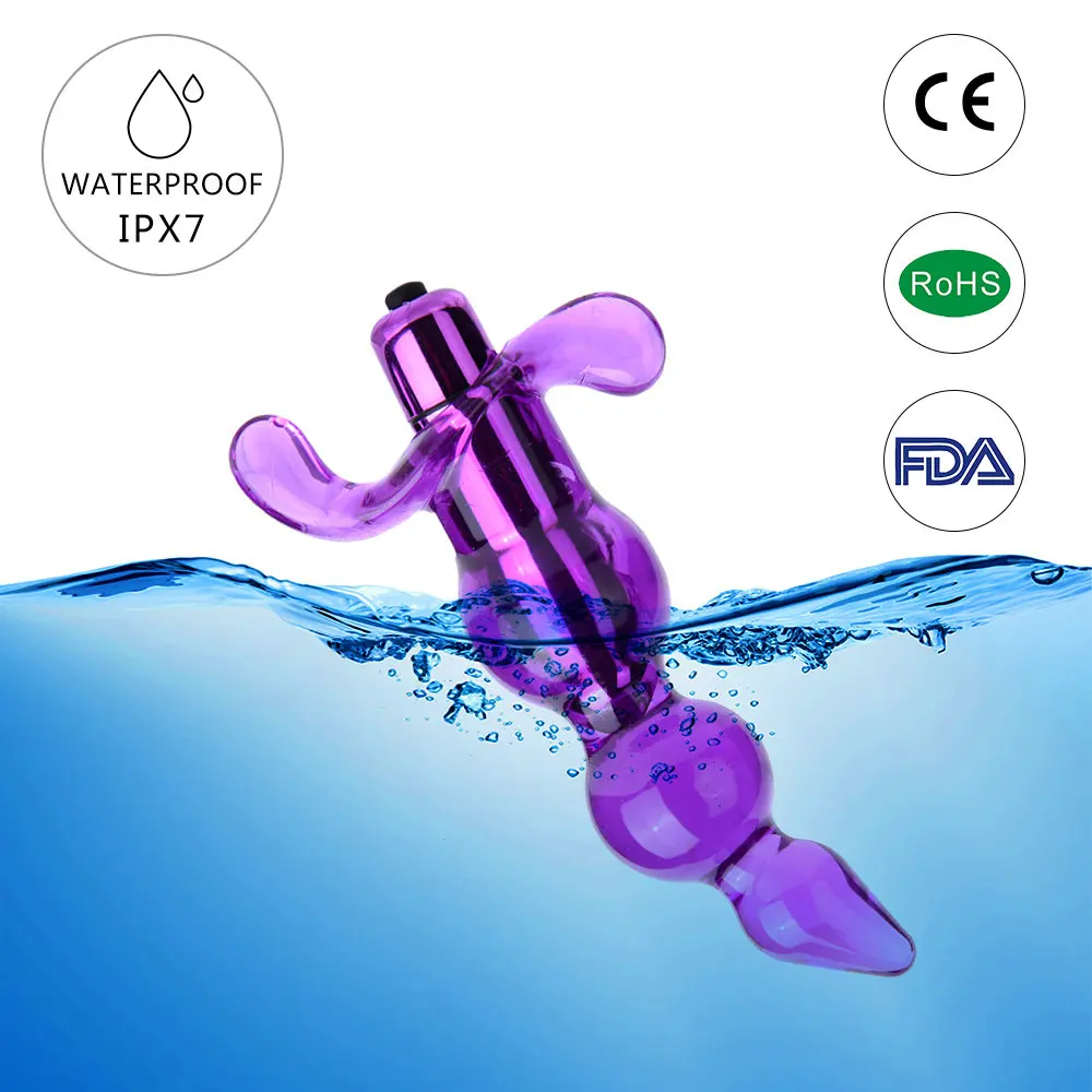 Анальные шарики вибратор мягкая Желейная Анальная пробка G Spot массажер простаты