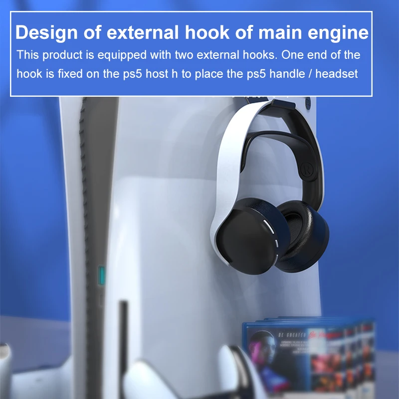 For PS5 Vertical Cooling Fan Stand With 2 Hook 4 Adapter Dual Controller Charger Charging Station SONY Playstation 5 | Электроника