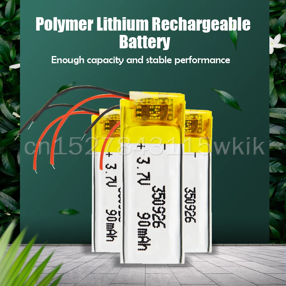 350926 3 7 V 90mAh литий-полимерная батарея для MP3 MP4 MP5 GPS Bluetooth наушников динамиков умных