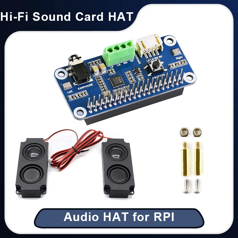 Raspberry Pi 4 hi-fi Sound шляпа &quotкарта" WM8960 стерео кодирование декодирование привода