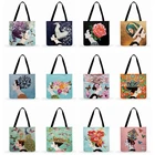 Художественная Сумка-тоут с рисунком и принтом Forever Hepburn, женская сумка на плечо, Женская Повседневная Сумка-тоут, модные пляжные сумки, сумка для покупок