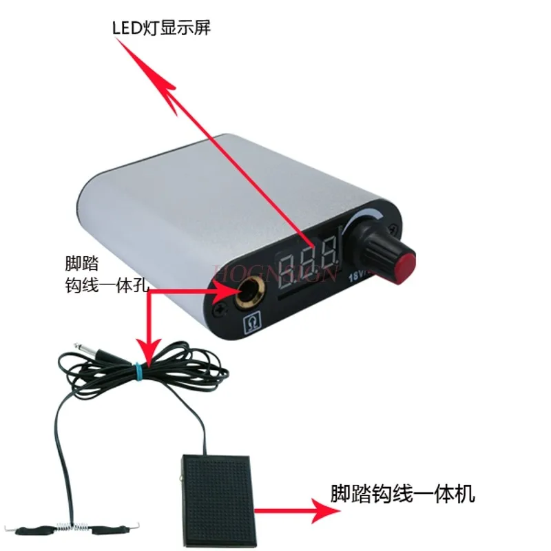 

tattoo power supply LED Power Supply Ultra-thin Mini Tattoo Power Supply Tattoo Regulator With One Foot Hook Line Beauty Tools