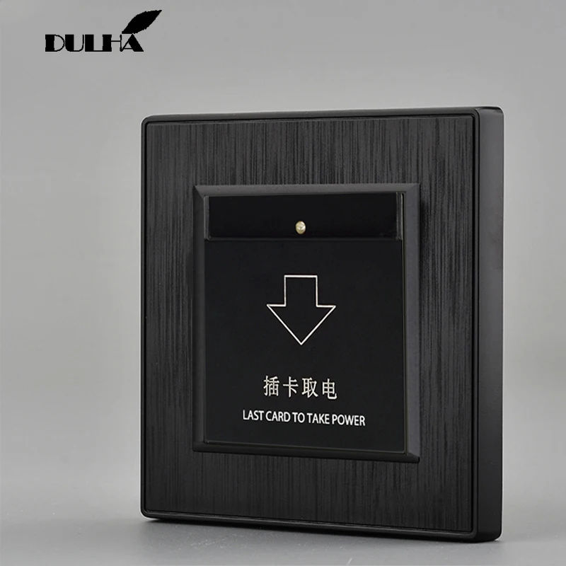 Luxury Insert Card For Power Wall light Switch 30A-40A Auto On Off Delay Energy saving Hotel Rent House Guest Room Switches |