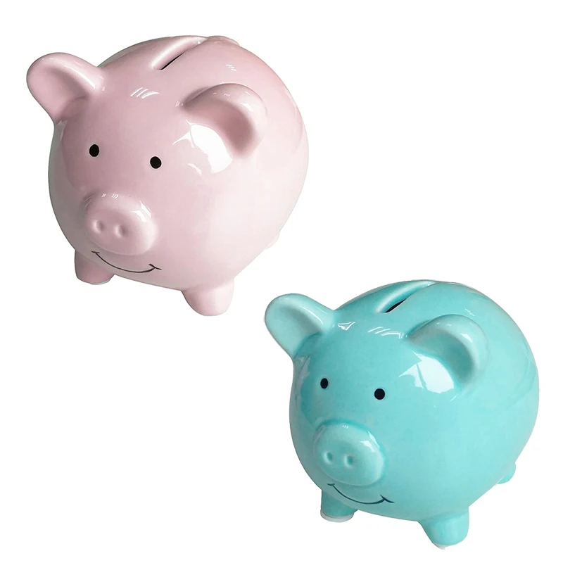 Piggy Banks for Kids, Ceramic Material, Cute Pig for Decoration, Baby Nursery Gift