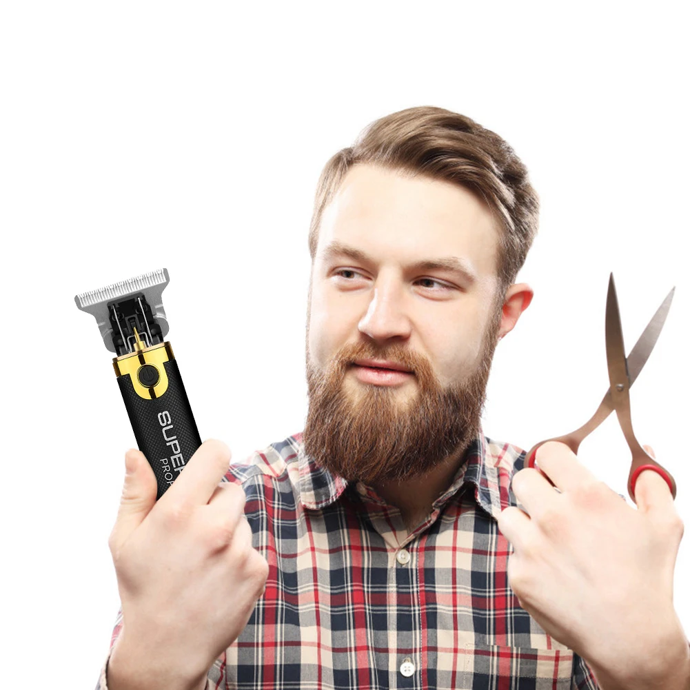

Rechargeable T-blade Hair Clipper Barber Carving Trimmer Electric Cutter