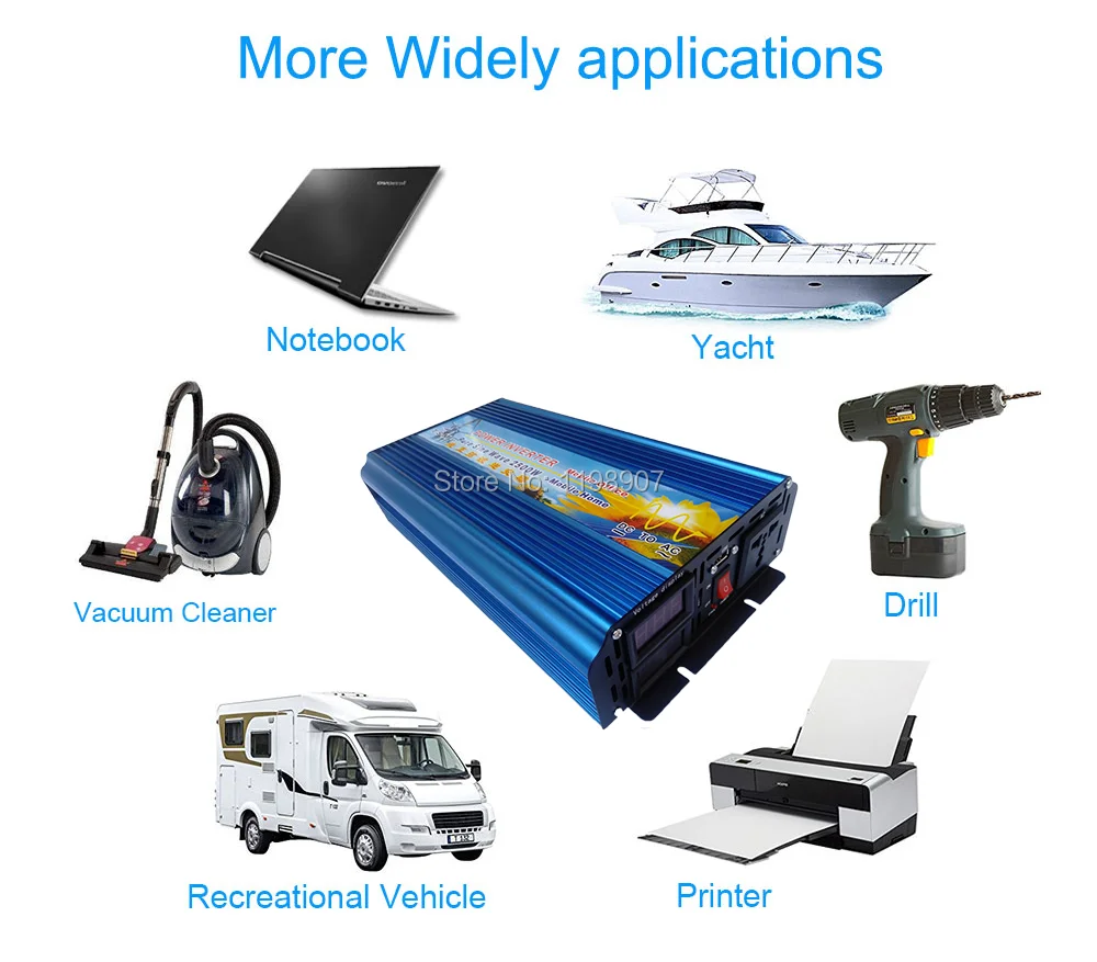 Бесплатная доставка инвертор 2500 Вт Чистая синусоида солнечный импульсная