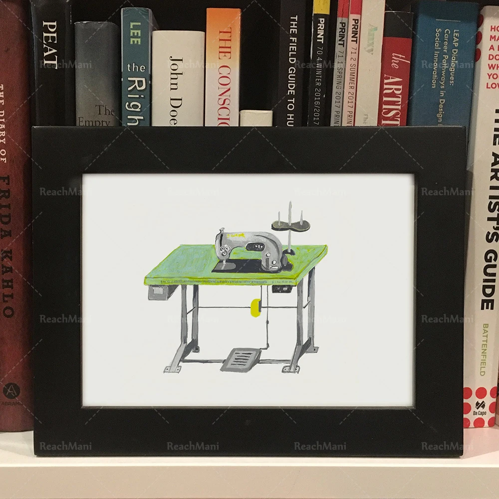 Sewing machine prints sewing printing wall art retro fashion decorative posters | Painting &amp Calligraphy