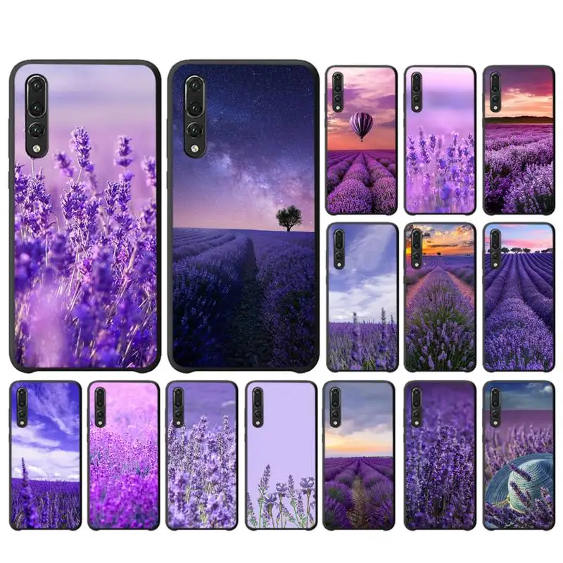 

Yinuoda Simple lavender Purple Flower Phone Case for Huawei P30 40 20 10 8 9 lite pro plus Psmart2019