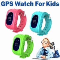 kids gps watch tracker baby gps lbs positioning anti lost sos ios android sim phone watch children smart clock q50 1pcs