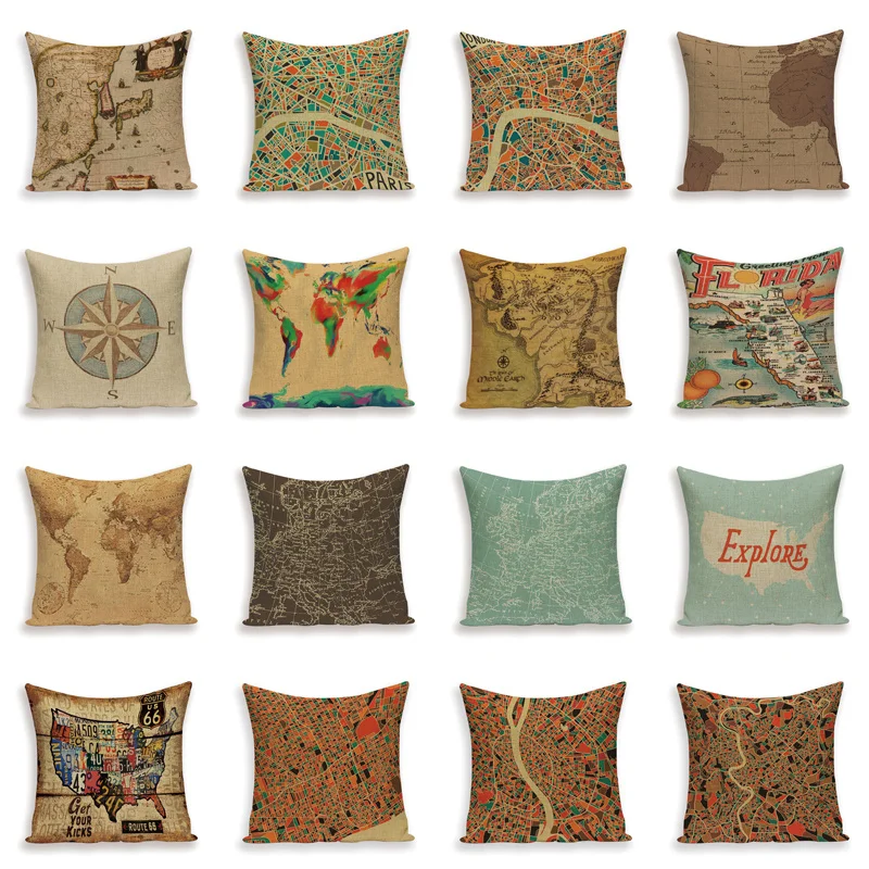 2016 Квадратных красочные Главная Декоративные мягкое сиденье автомобиля хлопка