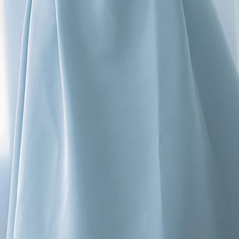 

ECRURANI Patchwork Bowknot Blue Elegant Dress For Females Boat Neck Sleeveless High Waist Women's Maxi Dresses 2021 New Clothing