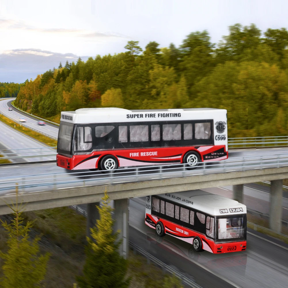 

2PCS Ho Scale 1/87 Model Bus For Architectural Model Building Street Landscape Layout