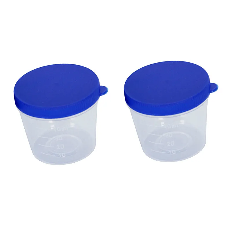 Пластиковый контейнер для мочи 40 мл пластиковые крышки ручного прессования