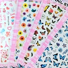 Наклейки для ногтей 3D, 2 листа