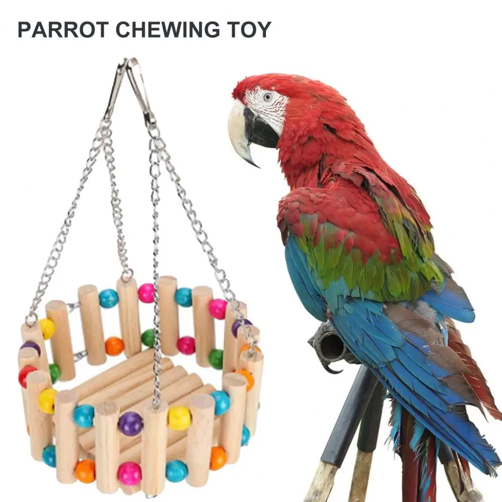 

Wide Applicability Portable Pet Parrot Chew Swing Toy Outdoor Decoration