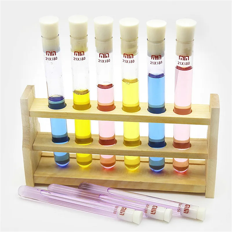 Деревянная подставка деревянный колориметрический держатель для трубки 10 мл * 6