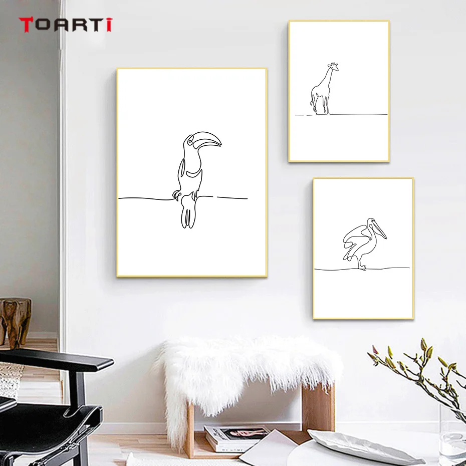 Постер и печать в скандинавском стиле черная картина декор для гостиной дома