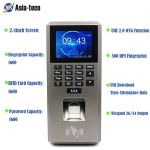 125khz rfid 2 4 inch reader fingerprint scanner access control keypad usb biometric system door lock access control free global shipping