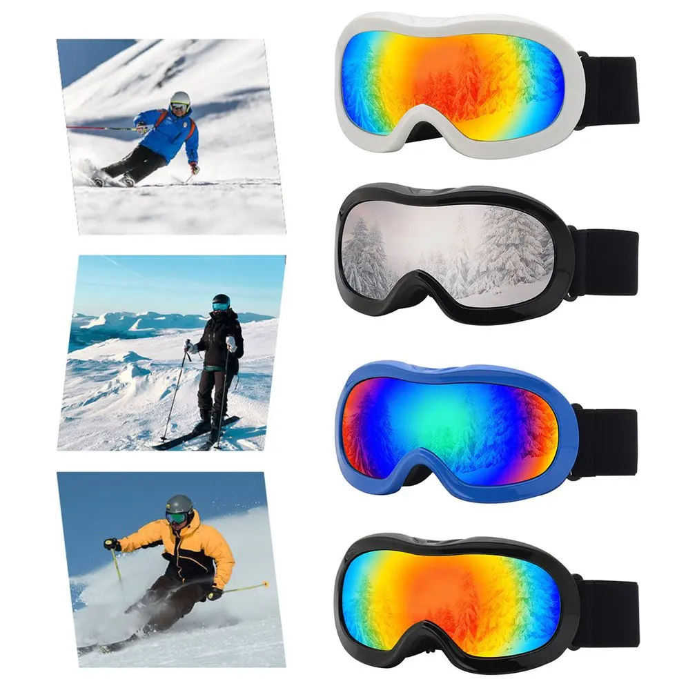 

Children's Skiing Eyewear Snow Protection Glasses Ski Snowboard Goggles double layers lens anti-fog UV400 skiing snow goggles