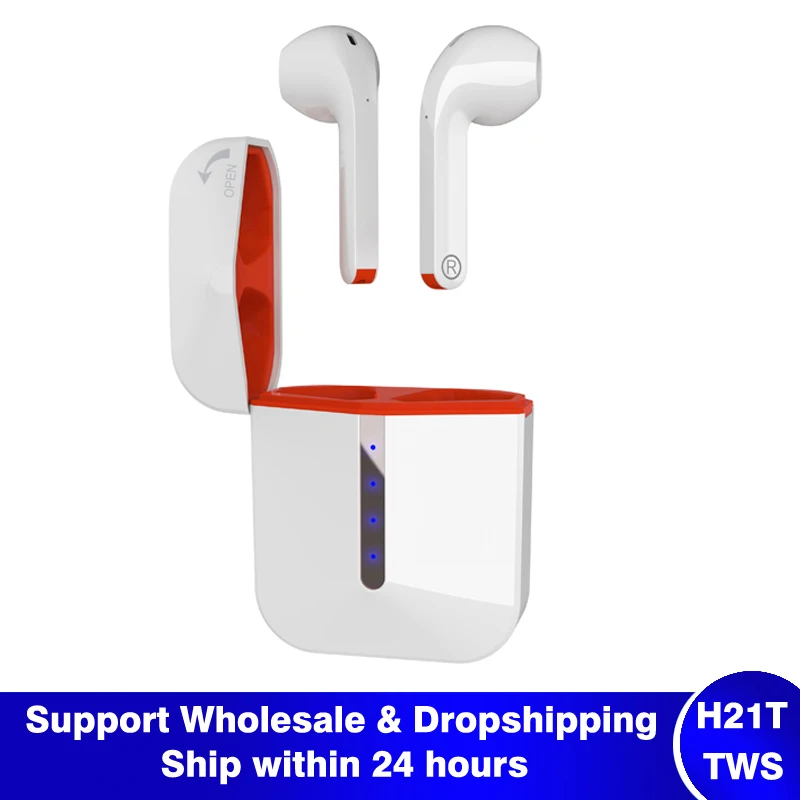 

H21T Wireless Earphone Bluetooth 5.1 Earphone TWS In-Ear Sport Running Headset Lossless Sound Quality With Mic Charging Case