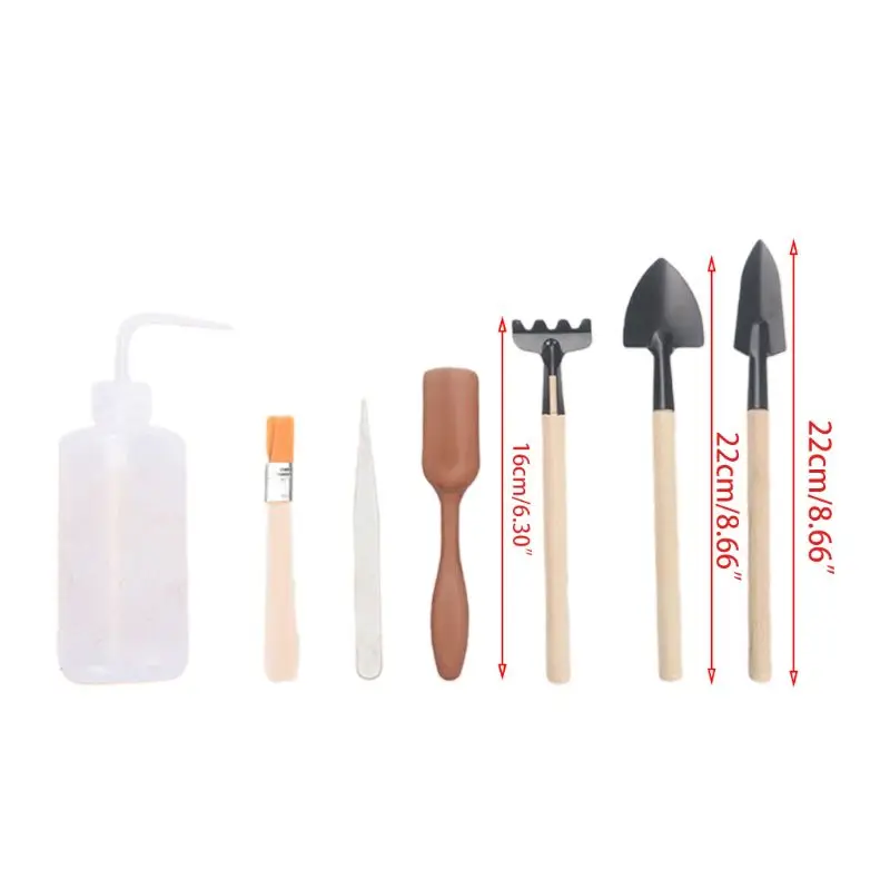 

Mini Garden Tools Sets Succulent Plants Bonsai Miniature Planting Flower Gardening Tools Combination Packages