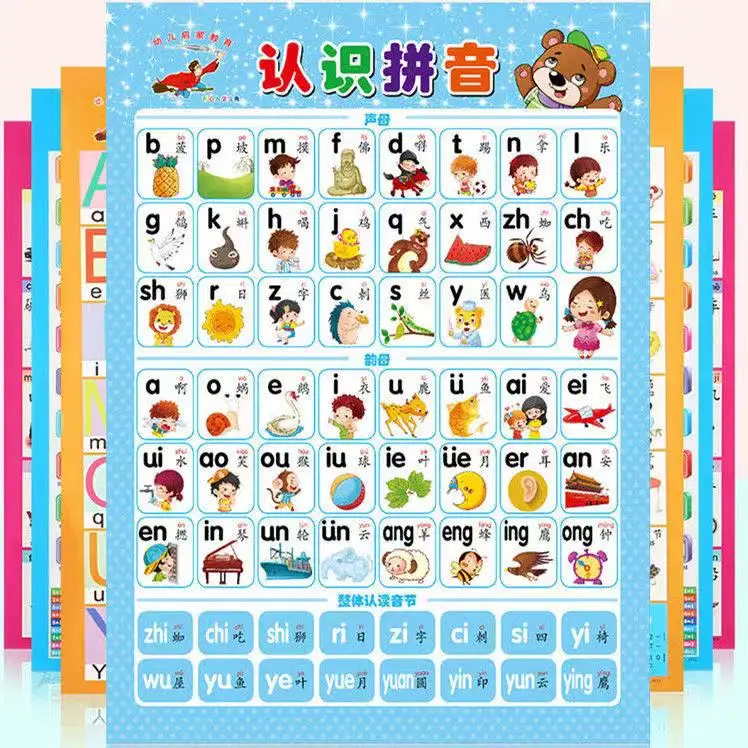 25Chinese English Sight Words & Word Families kids Educational Learning Posters Charts Classroom Organization Supplie Decoration