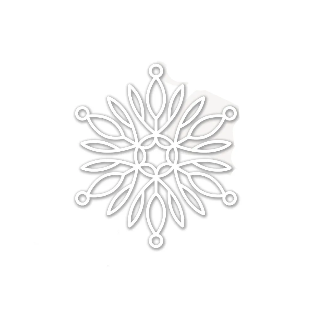 

2021 New Christmas Metal Cutting Dies for Scrapbooking Paper Making Aurora Snowflake Embossing Frames Card Crafts No Clear Stamp
