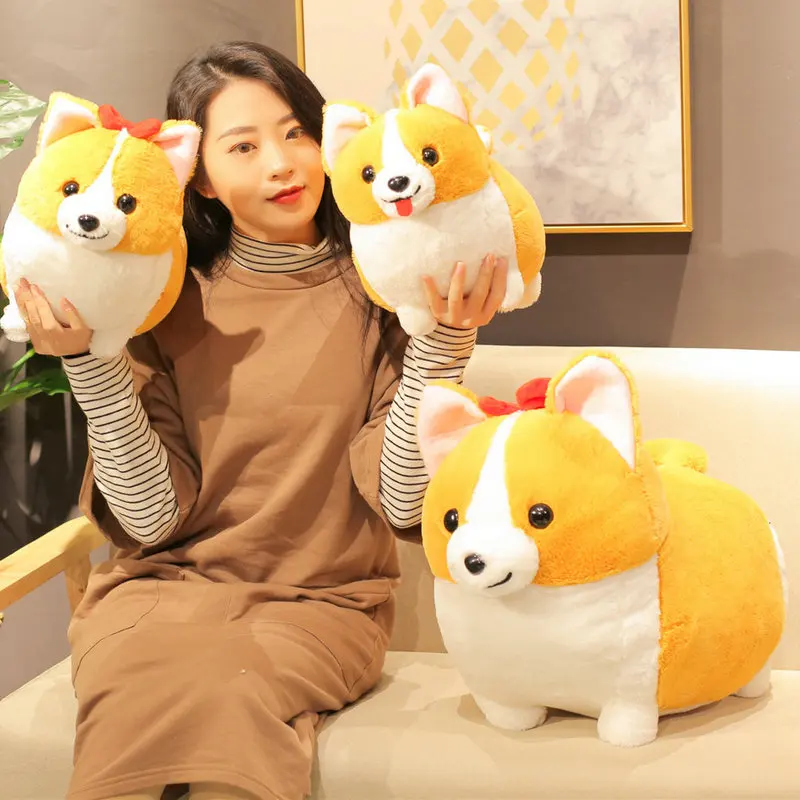 Новинка милая плюшевая корги собака мягкая 38 см/45 см/60 см кукла игрушка подушка