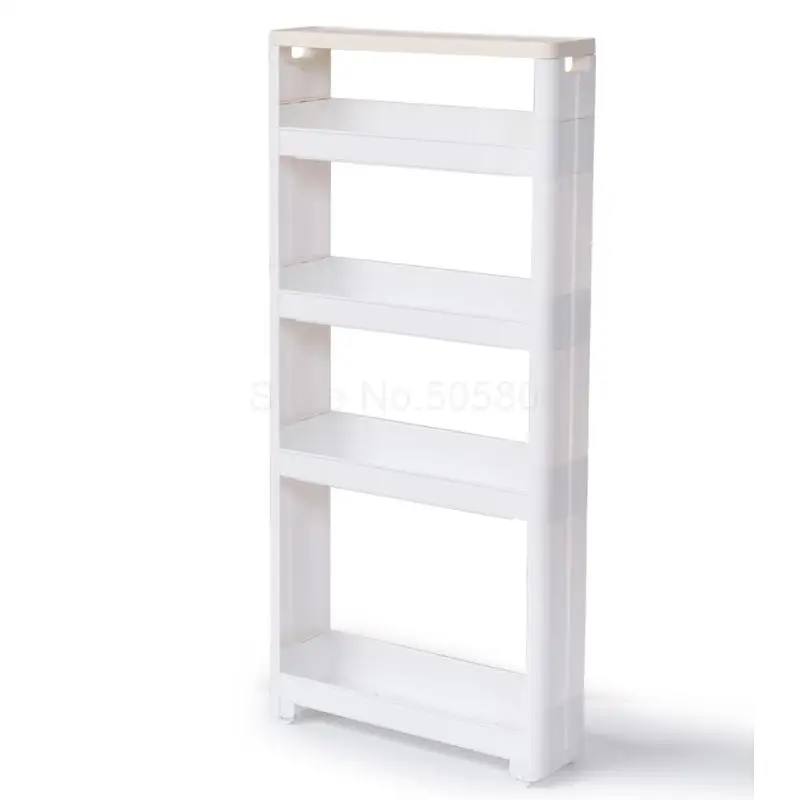7997 стеллаж для ванной и комнаты пластиковый многоярусный напольный Стеллаж с