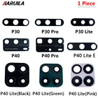 Оригинальные задние стеклянные линзы 2 шт.лот с клейкой наклейкой для Huawei P30 P20 Pro P40 Lite E стеклянные линзы запасные части