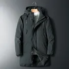 Толстый пуховик и парка, пальто больших размеров 6XL 7XL 8XL 2022, брендовая теплая зимняя мужская куртка на подкладке черного, синего, красного цветов