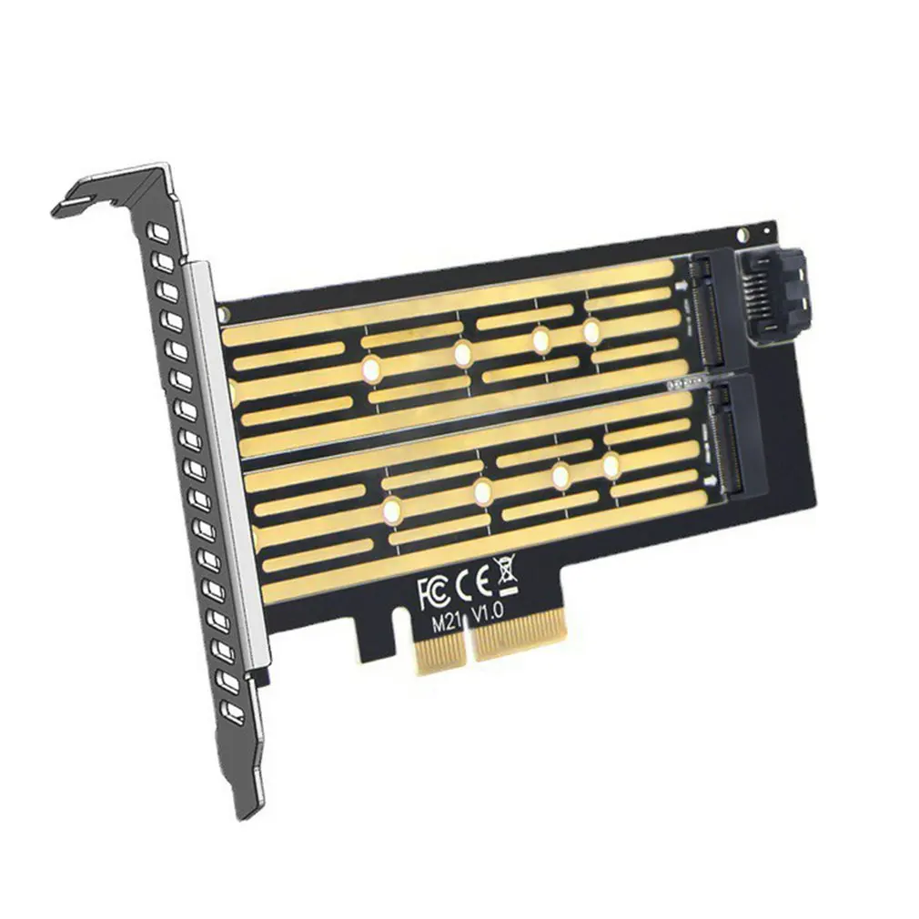 

Переходная карта M.2, M.2 NVME к PCI-E, двойной жесткий диск SSD, адаптер, плата расширения для PCIE X8 X16K, фотография, Прямая поставка
