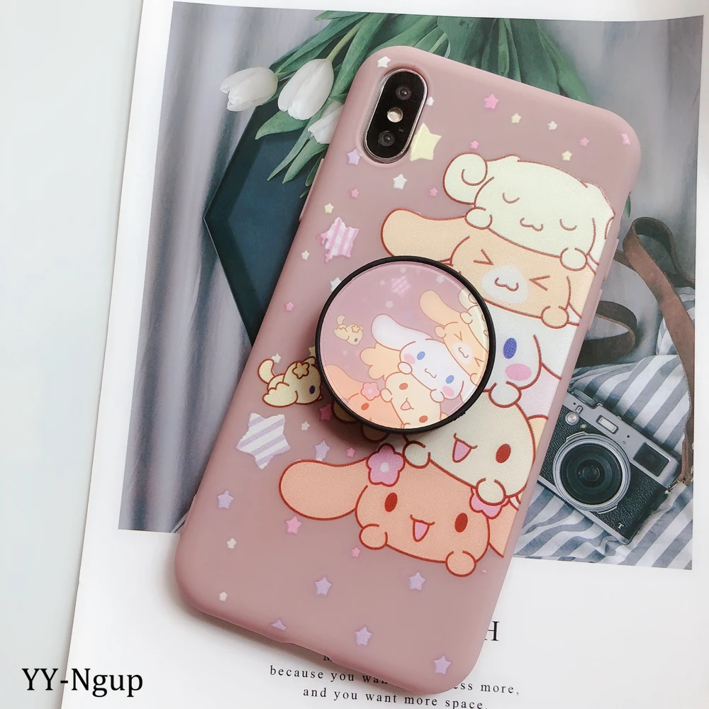 Для iPhone 7 i Phone 8 Plus чехол Kawaii подставка держатель Единорог силиконовый чехол для iPhone X XR XS Max 5 5S SE 6 6S 7 Plus чехол для женщин - Цвет: 55