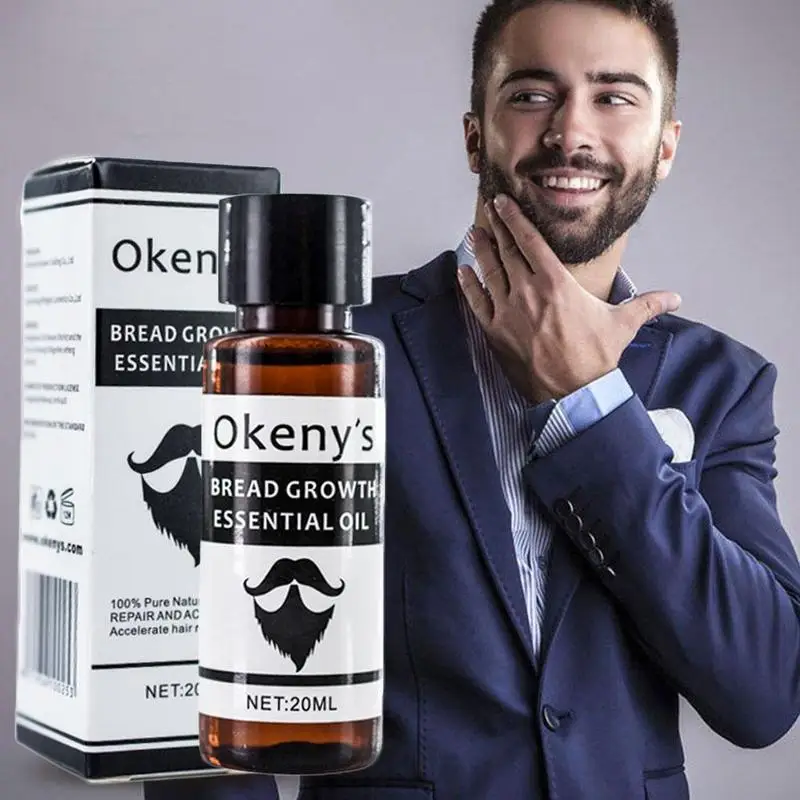 20 мл Оригинальное масло для роста бороды стимулятор усов натуральное ухода за
