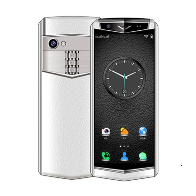 Роскошный смартфон 3," 3 ГБ ОЗУ 32 Гб ПЗУ Android 8,1 gps Bluetooth точка доступа Лицо ID кожаный телефон 4G LTE мобильный телефон - Цвет: white silver