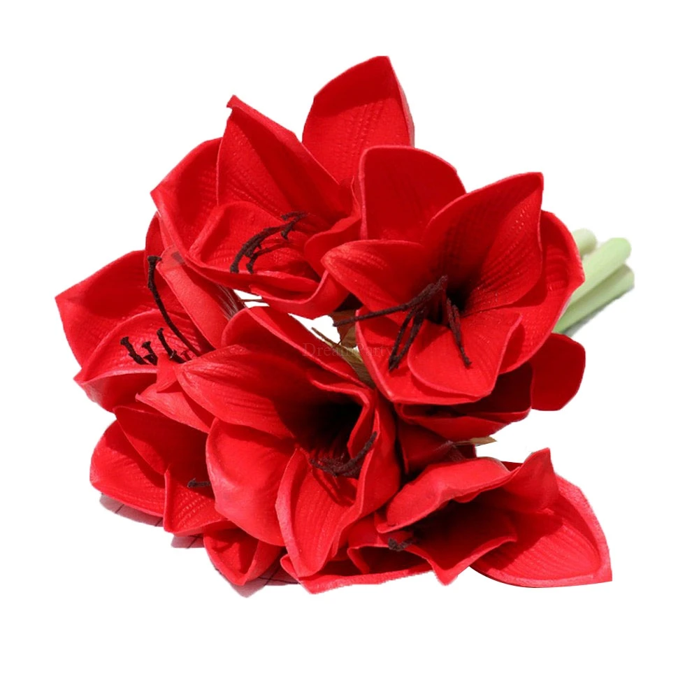 Настоящие на ощупь Искусственные цветы кустарника Свадебный букет невесты