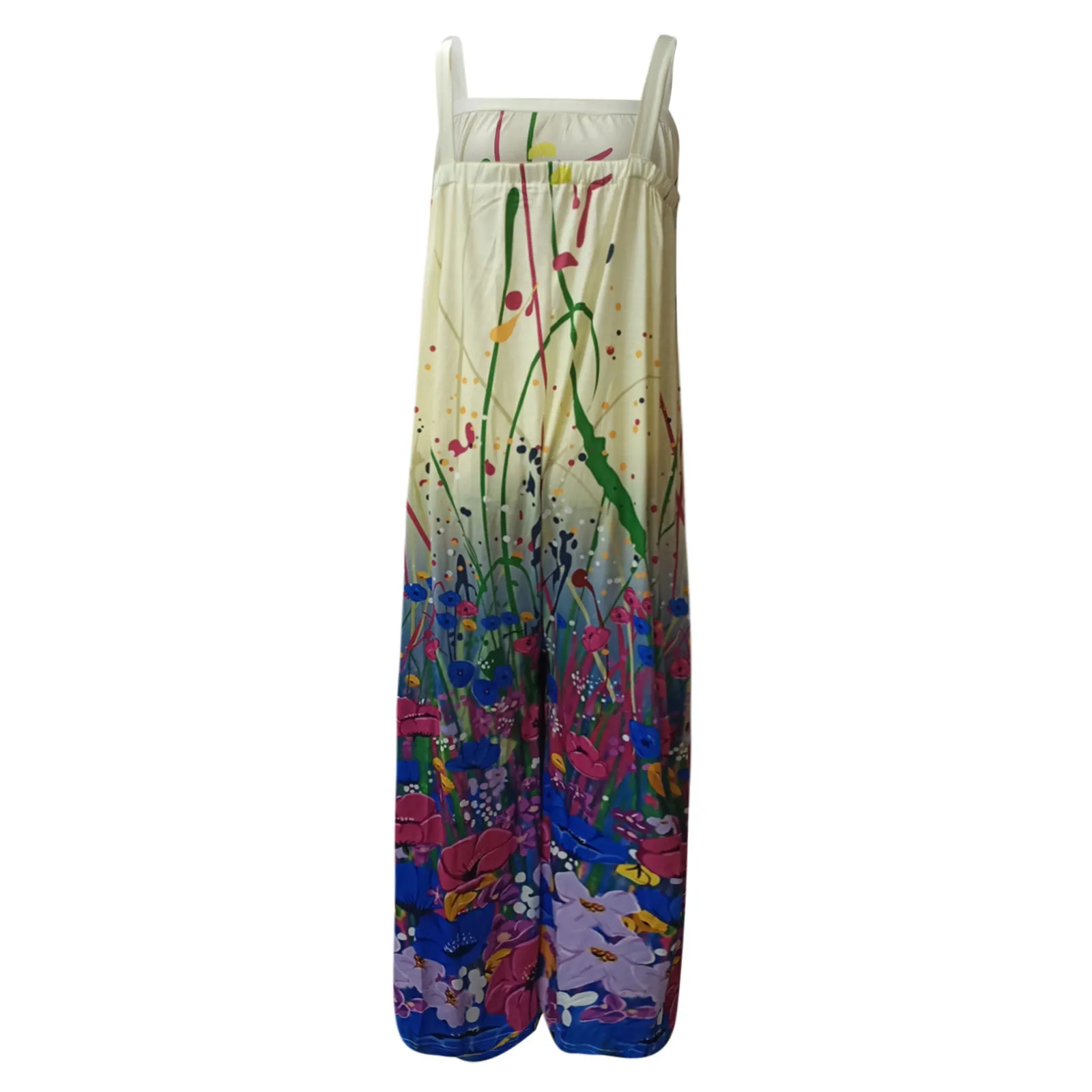 

Women Summer Sexy Sleeveless Rompers Fashion Ethnic Style Solid Color Buttons Pocket Loose Suspender Jumpsuit combinaison femme
