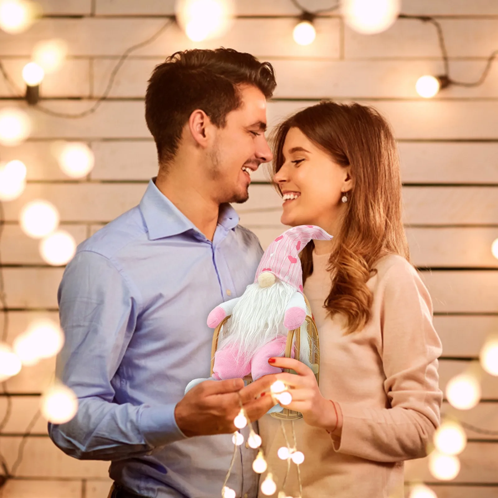 Карликовое кресло-качалка на День святого Валентина безликовое украшение для