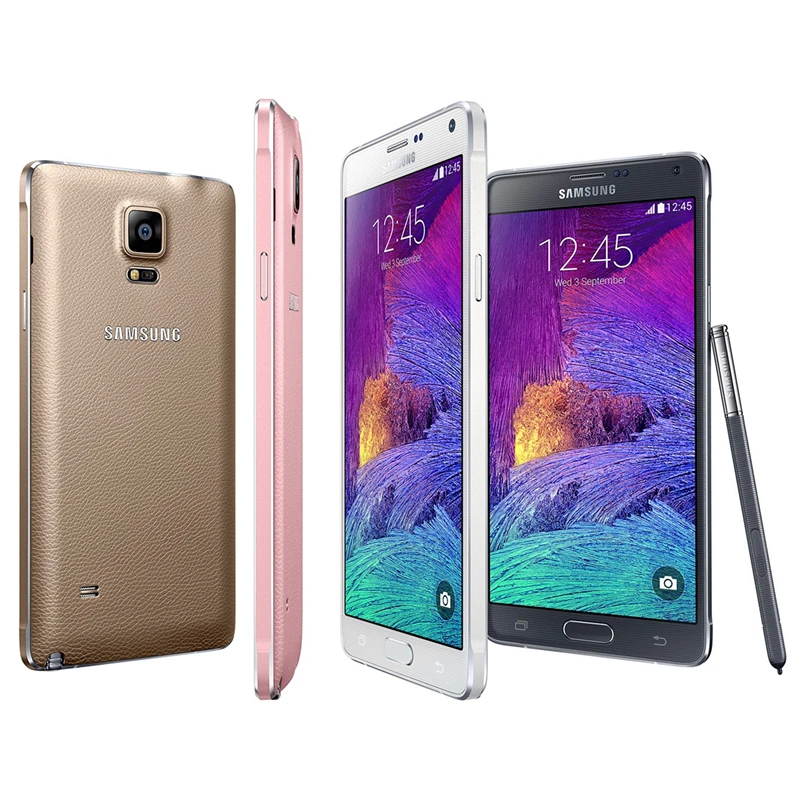 original unlocked samsung galaxy note 4 n910 n9100 mobile phone 3gb ram 32gb rom quad core 5 7 16mp 4g lte android smartphone free global shipping