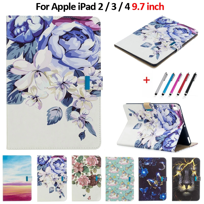 

Чехол-подставка из ПУ кожи для iPad 4, iPad 3, 2