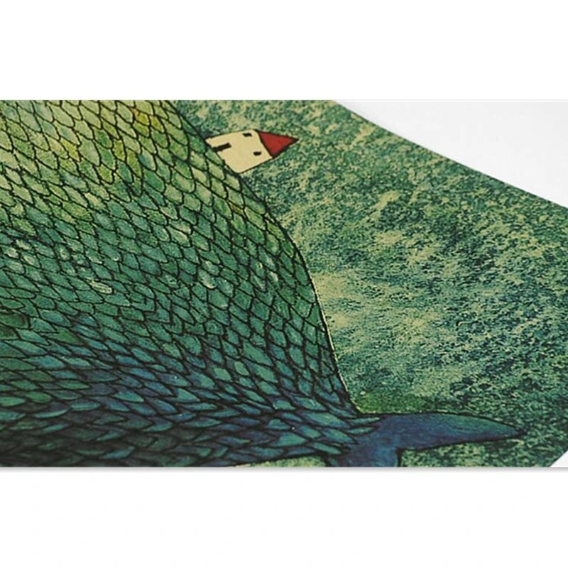 Винтажный постер для больших рыбок и маленьких домов декоративные наклейки