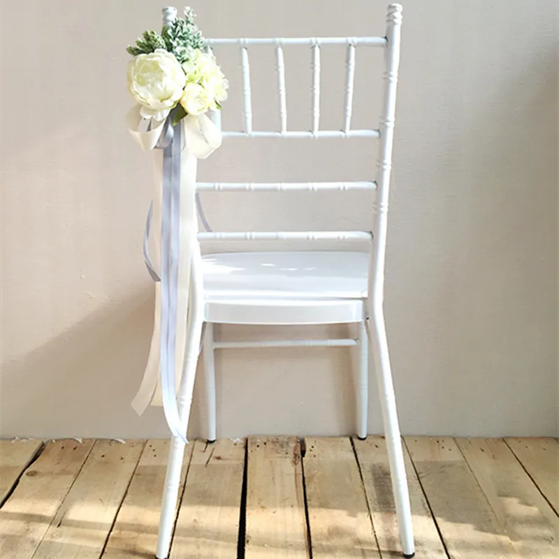 6 шт./упак. стул задняя имитация цветка смешанный искусственный цветок для