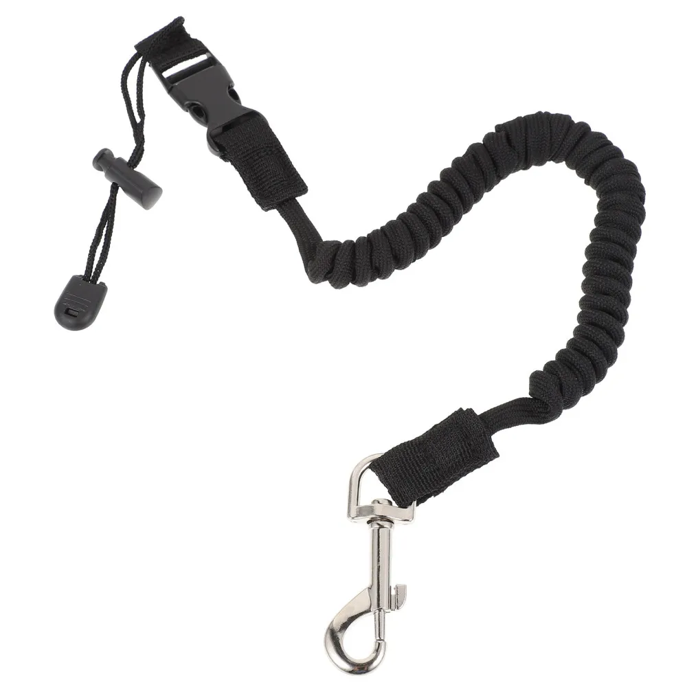 

1.6 Meters Paddle Leash Elastic Coiled Kayak Rod Leash Replacement Oar Rope