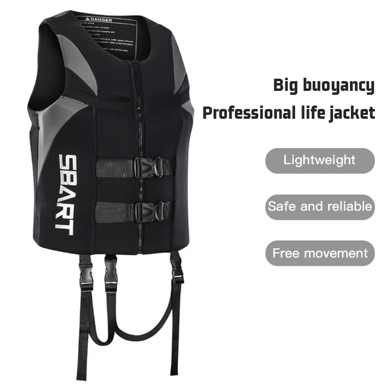 2021 Outdoor rafting Neoprene Life Jacket life jacket vest for adult swimming snorkeling wear fishing Kayaking boating suit | Спорт и