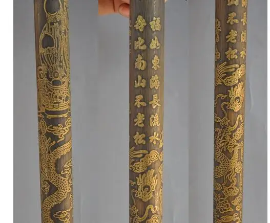 Дедушка удачи Старый Китайский Народное искусство Китая бронза латунь Бог