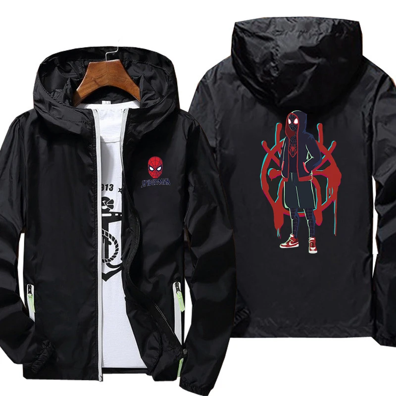 Уличная куртка с принтом из мультфильма Человек-паук | Мужская одежда