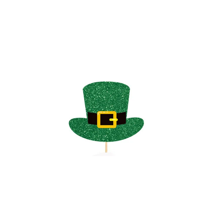 

Cake Topper Flags St. Patrick's Day DIY Cupcake Topper Hat irish festival Happy Birthday Wedding Anniversary Party Baking Decor