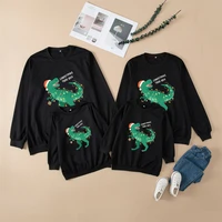christmas family matching sweatshirts dinosaur father mother children sweaters autumn mom mum baby mommy and me clothes 2021