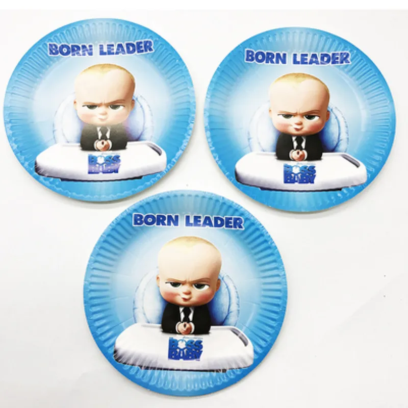 

Baby Boss Theme Party Disposable Tableware Paper Plate/Cups/Napkins/Banner Boss Baby Birthday Party Decorations